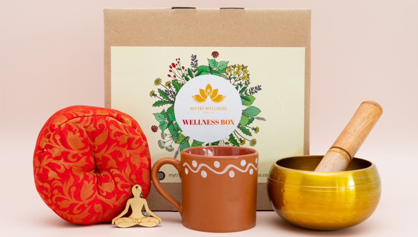 Yoga meditation singing bowl