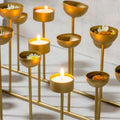 Centre de table chandelier doré