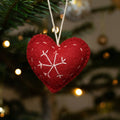 Heart-Shaped Hanging Christmas Ornaments 