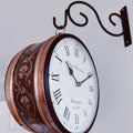 Horloge suspendue double face de style vintage