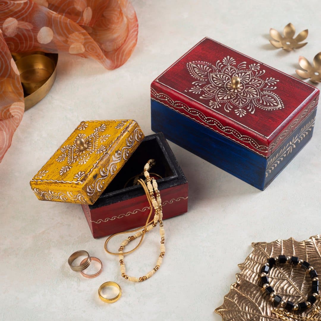  Schmuckkästchen aus Holz – Mytri Designs EU Motiv 