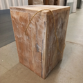 Table d'appoint Block en bois de récupération - petite