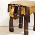Table d'appoint éléphant en bois